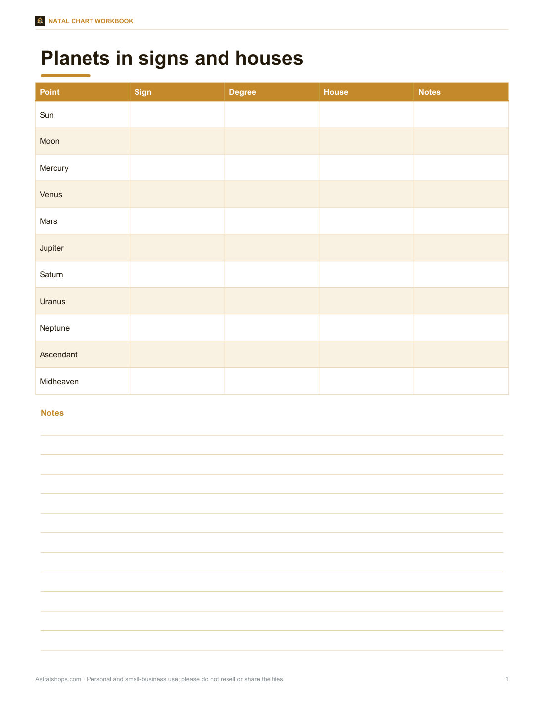 Preview of the first page of Planets worksheet (PDF/DOCX)